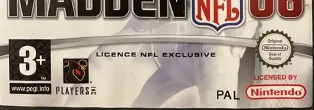 Madden NFL 06, the PEGI square on its front