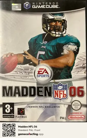Madden NFL 06 Nintendo GameCube, PAL box front