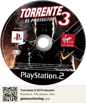 Torrente 3: El Protector PlayStation 2, PAL disc