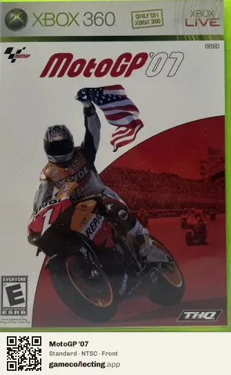 MotoGP '07 Xbox 360, NTSC box front
