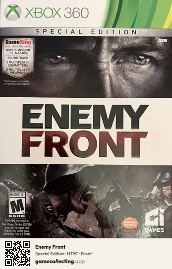 Enemy Front Xbox 360, NTSC box front