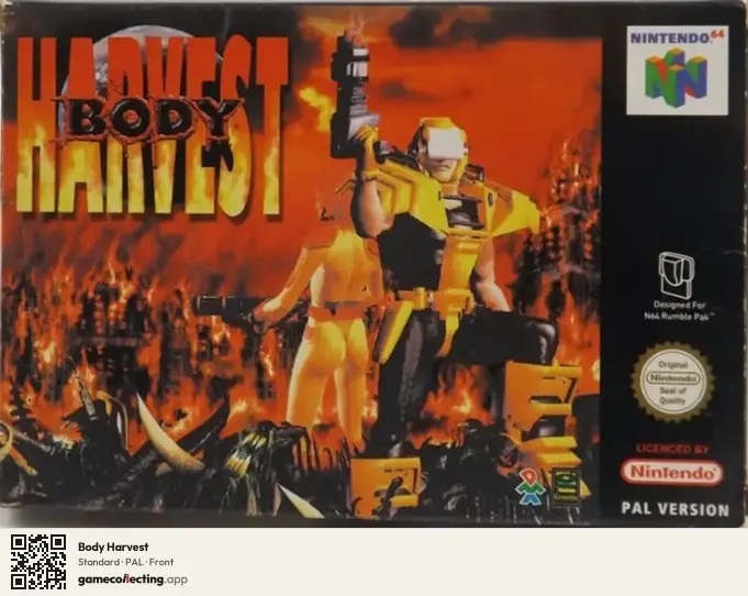 Body Harvest Nintendo 64, PAL box front