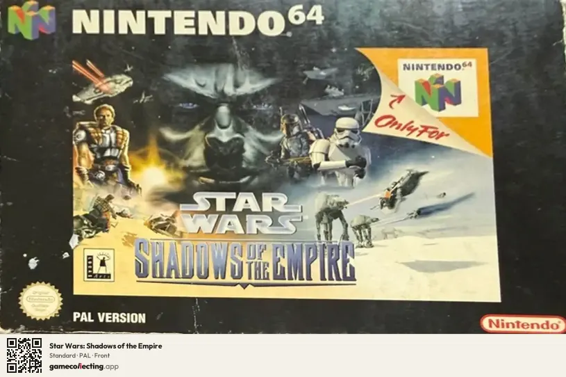 Star Wars: Shadows of the Empire Nintendo 64, PAL box front