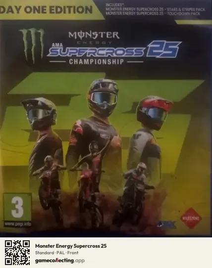 Monster Energy Supercross 25 PlayStation 5, PAL box front