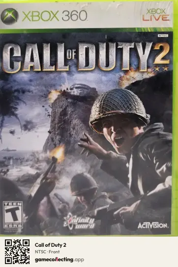 Call of Duty 2 Xbox 360, NTSC box front