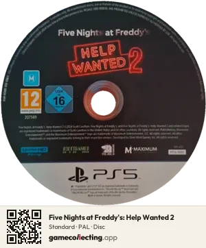 Five Nights at Freddy's: Help Wanted 2 PlayStation 5, PAL disc