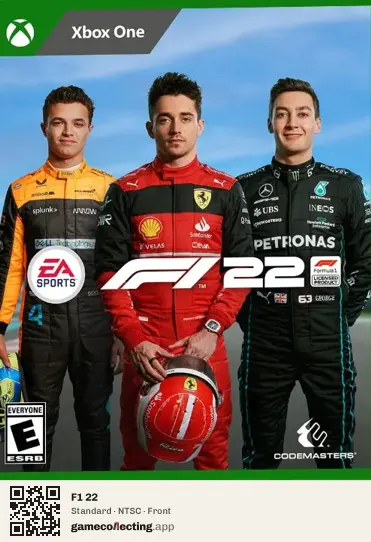 F1 22 Xbox One, NTSC box front