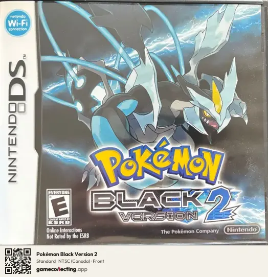 Pokémon Black Version 2 Nintendo DS, Canada box front