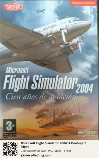 Microsoft Flight Simulator 2004: A Century of Flight Computer, Spain box front