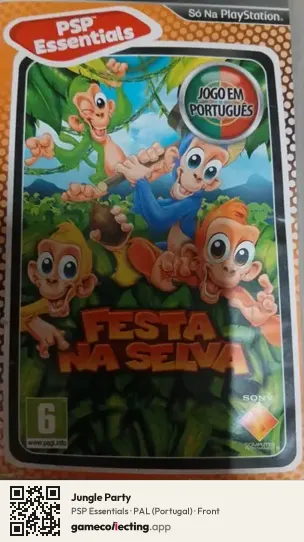 Jungle Party PlayStation Portable, Portugal box front