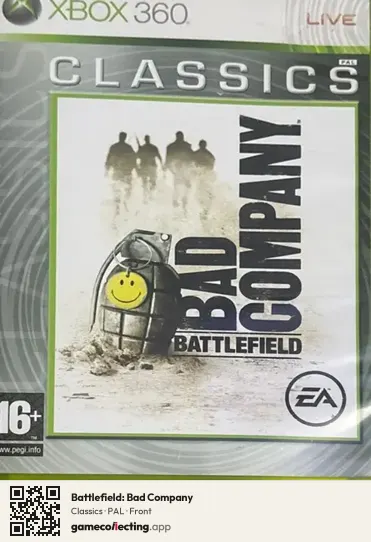 Battlefield: Bad Company Xbox 360, PAL box front