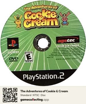 The Adventures of Cookie & Cream PlayStation 2, NTSC disc