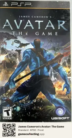 James Cameron's Avatar: The Game PlayStation Portable, NTSC box front