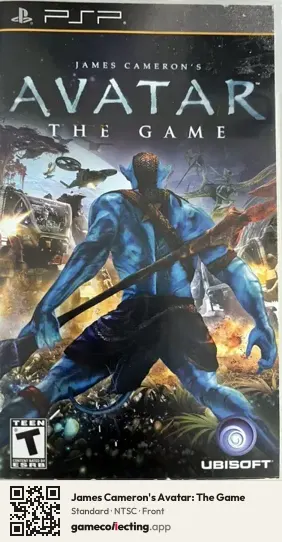 James Cameron's Avatar: The Game PlayStation Portable, NTSC box front