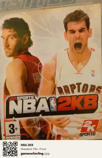 NBA 2K8 PlayStation 3, PAL box front