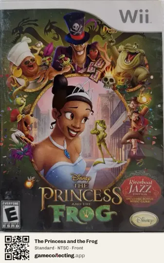 The Princess and the Frog Nintendo Wii, NTSC box front
