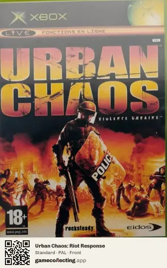 Urban Chaos: Riot Response Xbox, PAL box front