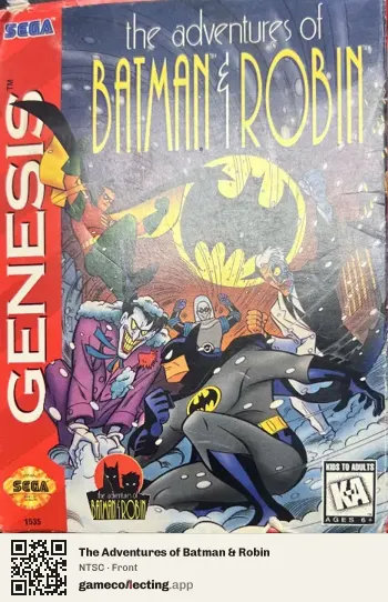 The Adventures of Batman & Robin Sega Mega Drive / Genesis, NTSC box front