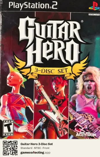 Guitar Hero 3-Disc Set PlayStation 2, NTSC box front