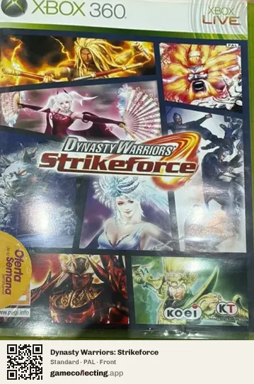 Dynasty Warriors: Strikeforce Xbox 360, PAL box front