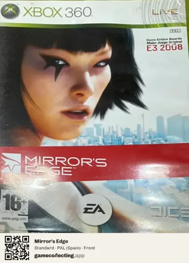 Mirror's Edge Xbox 360, Spain box front