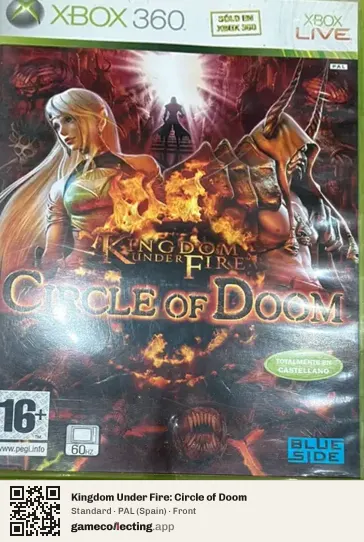 Kingdom Under Fire: Circle of Doom Xbox 360, Spain box front