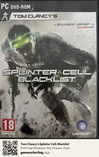 Tom Clancy's Splinter Cell: Blacklist Computer, France box front