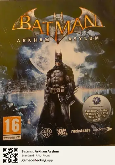 Batman: Arkham Asylum PlayStation 3, PAL box front