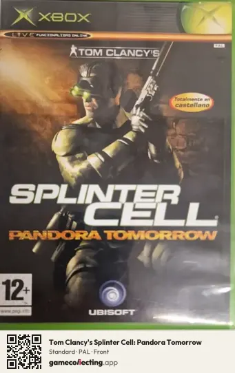 Tom Clancy's Splinter Cell: Pandora Tomorrow Xbox, PAL box front