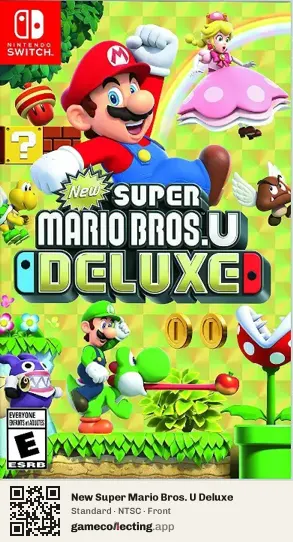 New Super Mario Bros. U Deluxe Nintendo Switch, NTSC box front