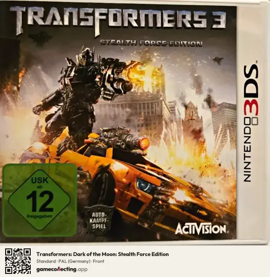 Transformers: Dark of the Moon: Stealth Force Edition Nintendo 3DS, Germany box front