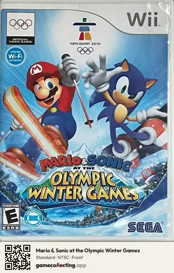 Mario & Sonic at the Olympic Winter Games Nintendo Wii, NTSC box front
