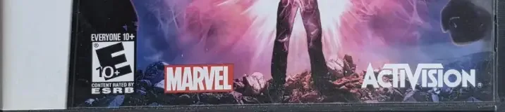 X-Men: Destiny, the ESRB box on its front