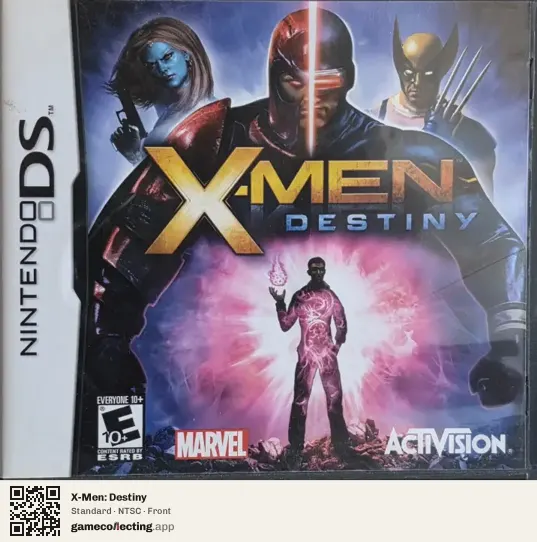X-Men: Destiny Nintendo DS, NTSC box front