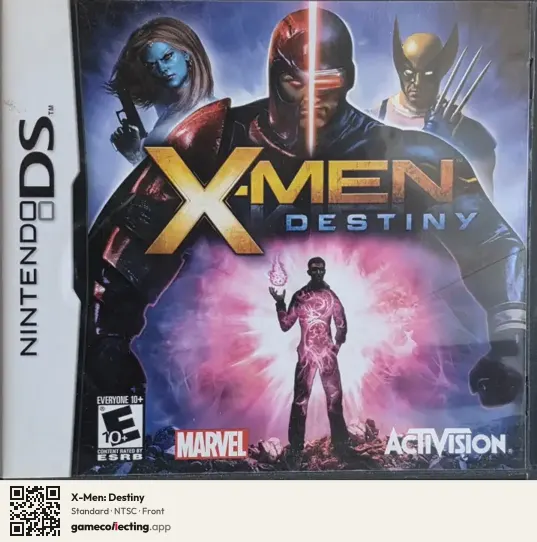 X-Men: Destiny Nintendo DS, NTSC box front