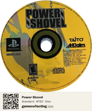Power Shovel PlayStation, NTSC disc