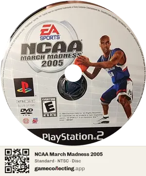 NCAA March Madness 2005 PlayStation 2, NTSC disc