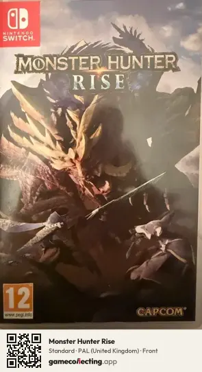 Monster Hunter Rise Nintendo Switch, United Kingdom box front
