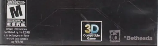 Doom 3: BFG Edition, the ESRB box on its front