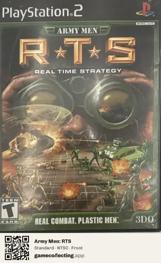 Army Men: RTS PlayStation 2, NTSC box front