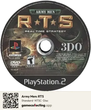 Army Men: RTS PlayStation 2, NTSC disc