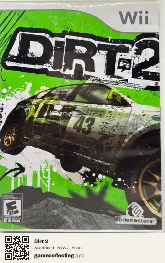 Dirt 2 Nintendo Wii, NTSC box front