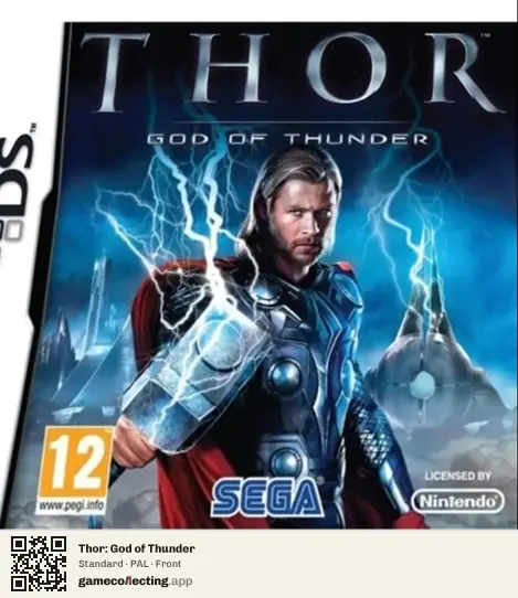Thor: God of Thunder Nintendo DS, PAL box front