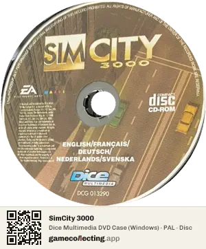 SimCity 3000 Computer, PAL disc