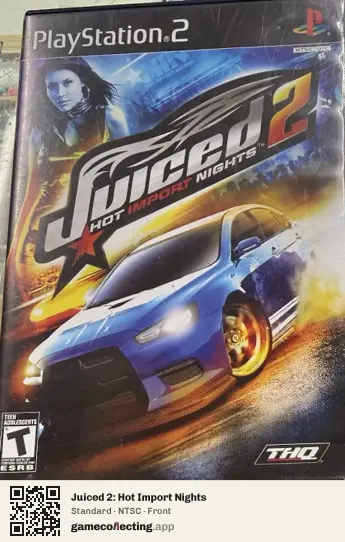 Juiced 2: Hot Import Nights PlayStation 2, NTSC box front