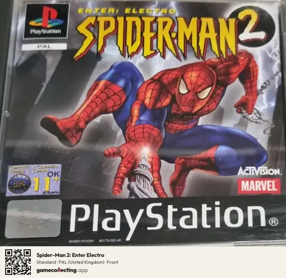Spider-Man 2: Enter Electro PlayStation, United Kingdom box front