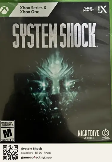 System Shock Xbox Series X, NTSC box front