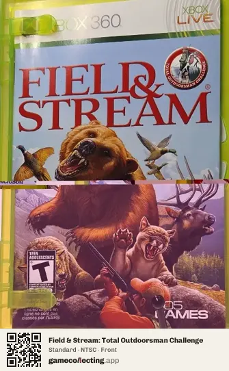 Field & Stream: Total Outdoorsman Challenge Xbox 360, NTSC box front