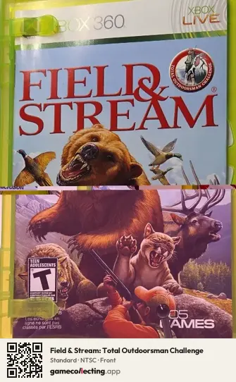 Field & Stream: Total Outdoorsman Challenge Xbox 360, NTSC box front