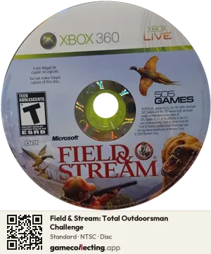 Field & Stream: Total Outdoorsman Challenge Xbox 360, NTSC disc